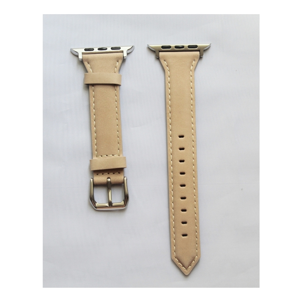 Watch 7 6 5 4 3 2 1 SE Band Leather 38/40/41/42/44/45mm Beige New